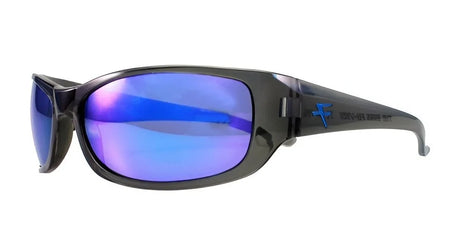 Fatheadz THE BOSS Sunglasses Black Trans Grey / Blue