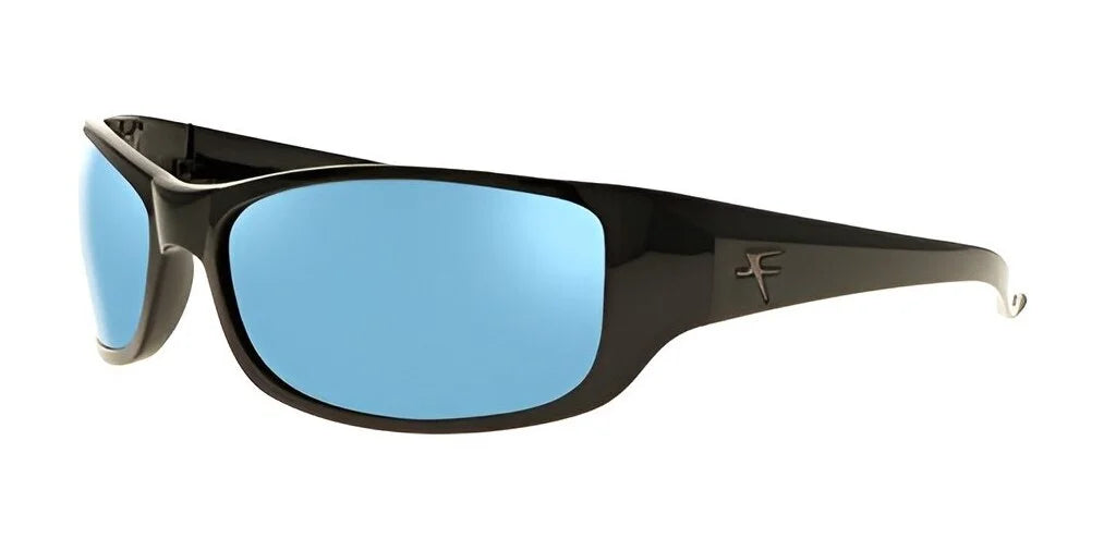 Fatheadz THE BOSS Sunglasses Matte Black Blue Frozen