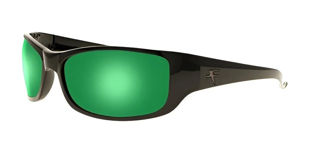 Fatheadz THE BOSS Sunglasses Matte Black Green & Ri-Pel