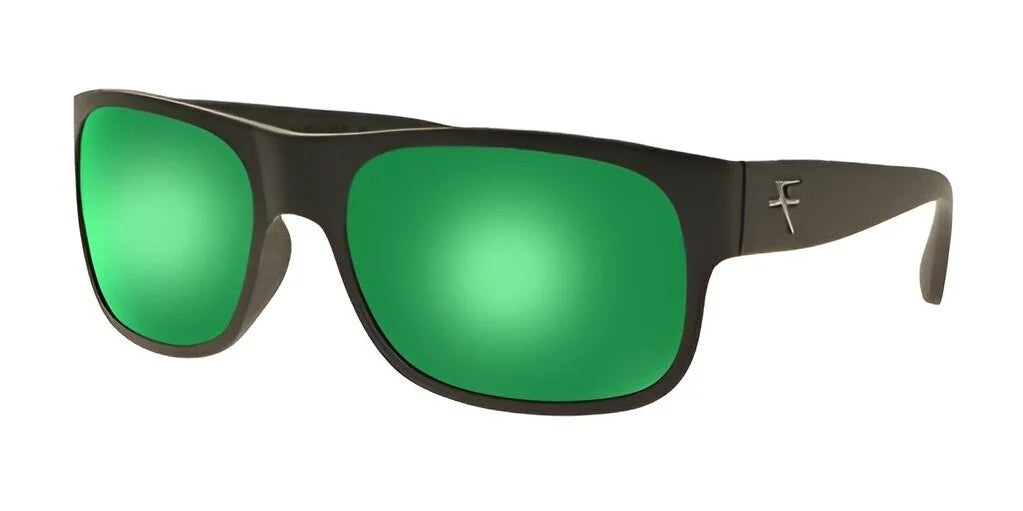 Fatheadz THE DON Sunglasses Matte Black Green & Ri-Pel