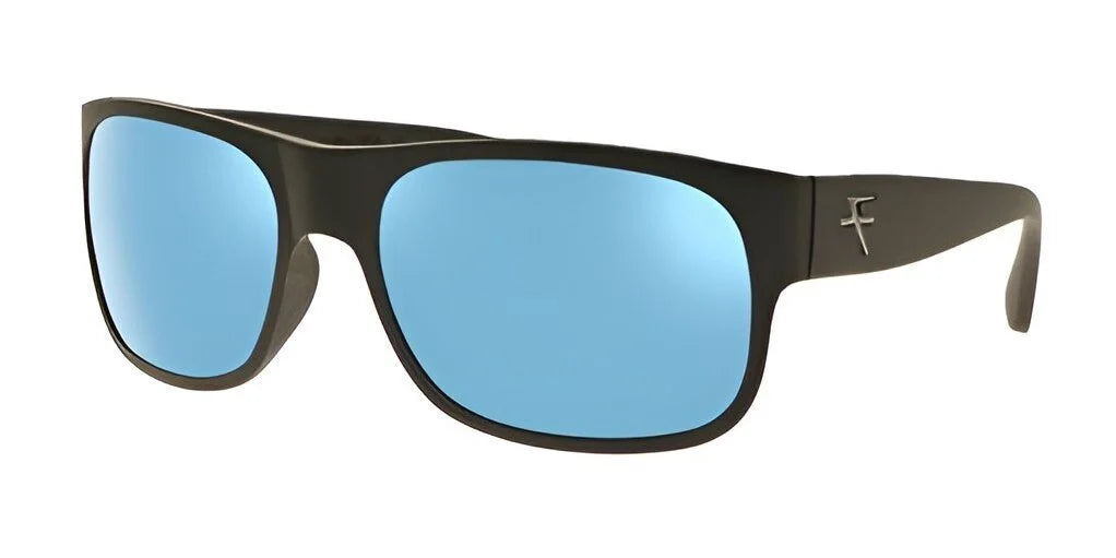 Fatheadz THE DON Sunglasses Matte Black Blue Frozen