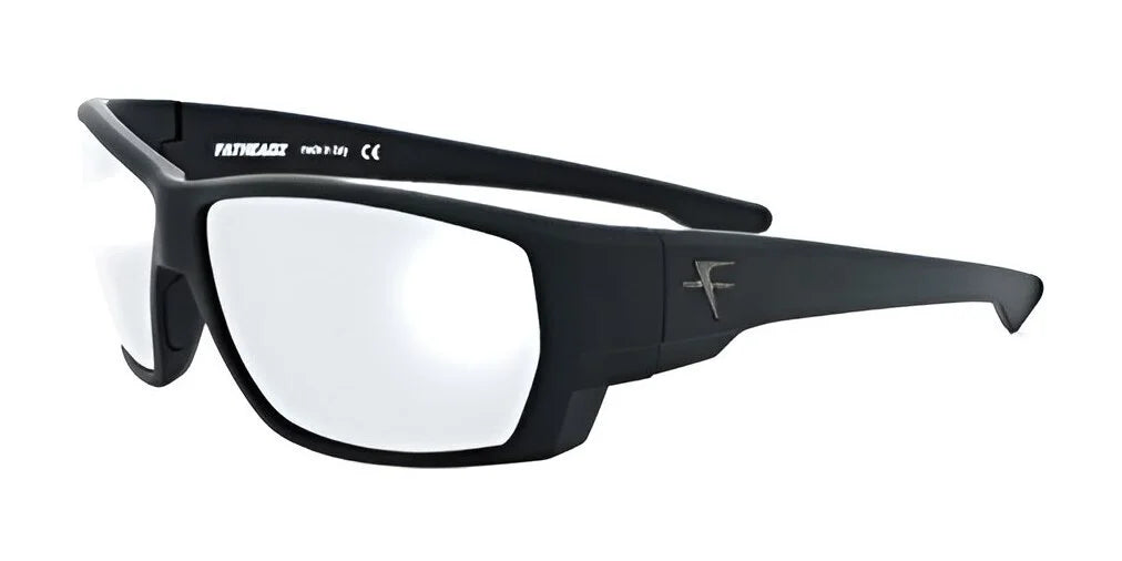 Black Fatheadz UNCOUTH sunglasses in size 62, equipped with ZEISS LightPro white lenses and a subtle logo on the side, provide an oversized appearance ideal for both fashion and functionality.