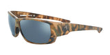 The Fatheadz UNCOUTH Sunglasses in size 62 make a bold style statement with their camouflage-patterned oversized frame, dark lenses, and a subtle logo detail on the temple.