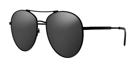 Fatheadz presents the ZOUND Sunglasses in Size 60, featuring black aviator frames with thin detailing and dark, polarized lenses. Perfect for anyone looking to enjoy the sun-blocking benefits these sunglasses offer while maintaining a sleek and elegant style.