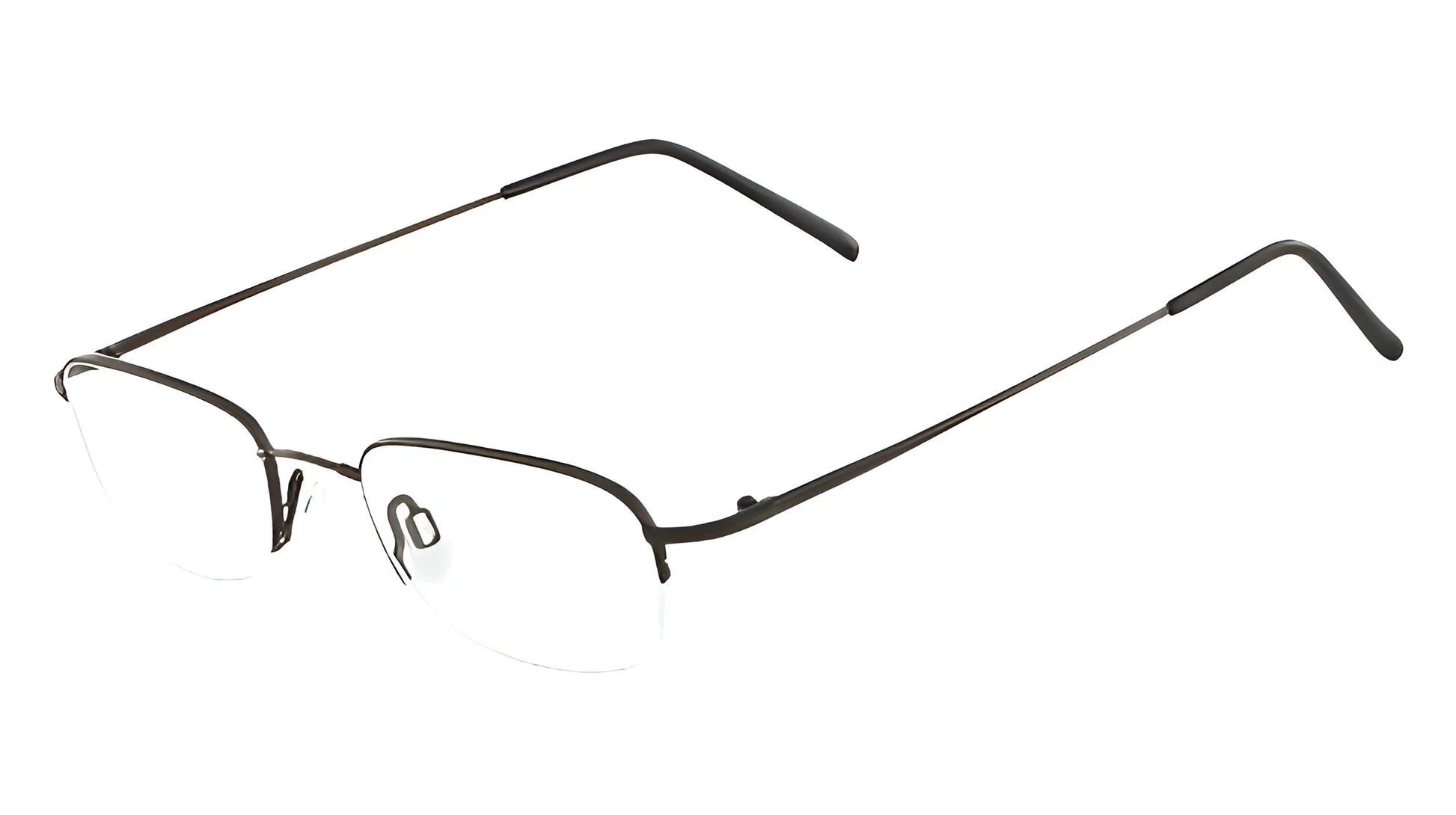 Flexon 607 Eyeglasses Black Chrome