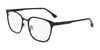 Flexon FLX1005MAG-SET Eyeglasses with Clip-on Sunglasses | Size 53 / Matte Black