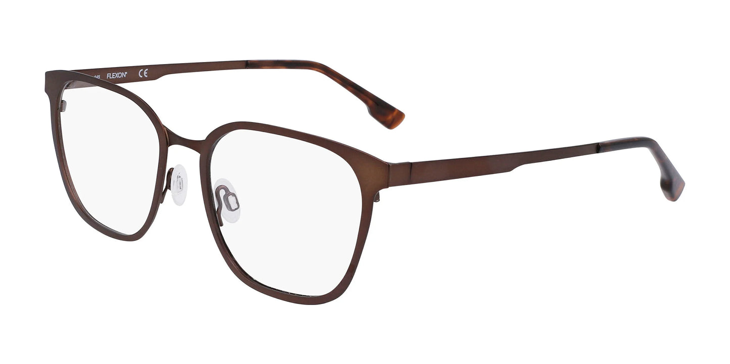 Flexon FLX1005MAG-SET Eyeglasses with Clip-on Sunglasses Matte Coffee