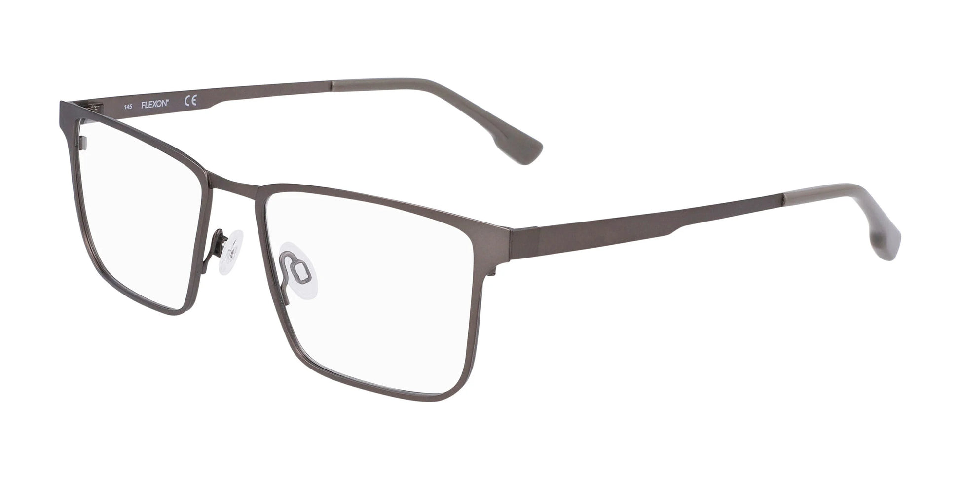 Flexon FLX1006MAG-SET Eyeglasses with Clip-on Sunglasses Matte Gunmetal