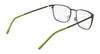Flexon E1143 Eyeglasses | Size 54 / Matte Gunmetal/Kelp