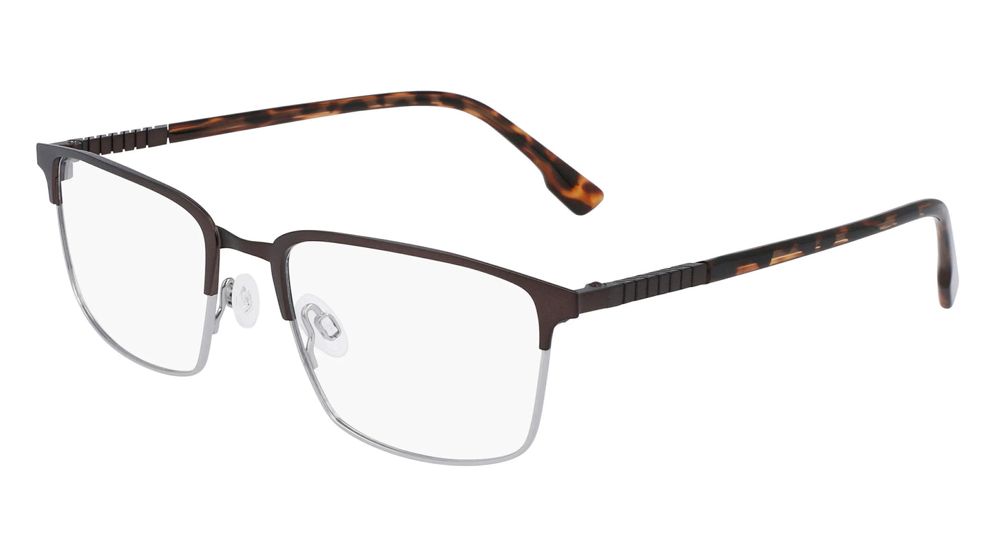 Flexon E1128 Eyeglasses Matte Dark Oak