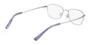 Flexon W3038 Eyeglasses / Shiny Gunmetal / Size 52