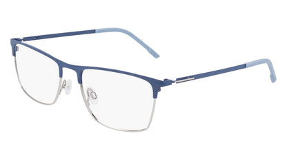 Flexon E1141 Eyeglasses Matte Stone Blue / Silver