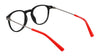 Flexon J4016 Eyeglasses | Size 46 / Black/Red