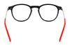 Flexon J4016 Eyeglasses | Size 46 / Black/Red