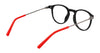 Flexon J4016 Eyeglasses | Size 46 / Black/Red