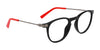 Flexon J4016 Eyeglasses | Size 46 / Black/Red