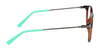 Flexon J4016 Eyeglasses | Size 46 / Black/Red