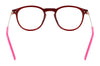 Flexon J4016 Eyeglasses | Size 46 / Black/Red