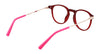 Flexon J4016 Eyeglasses | Size 46 / Black/Red