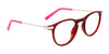 Flexon J4016 Eyeglasses | Size 46 / Black/Red