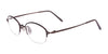 Flexon 651 Eyeglasses / Satin Burgundy / Size 47