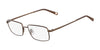 Flexon BENEDICT 600 Eyeglasses | Size 53 / Shiny Brown