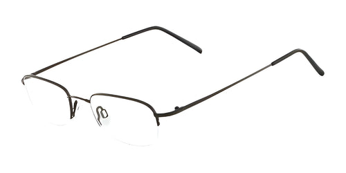Flexon 607 Eyeglasses / Black Chrome / Size 49