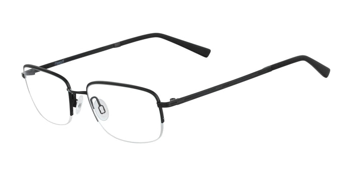 Flexon MELVILLE 600 Eyeglasses / Black Chrome / Size 53