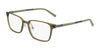Flexon EP8007 Eyeglasses | Size 54 / Matte Olive Crystal