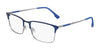 Flexon E1132 Eyeglasses | Size 54 / Matte Navy/Silver