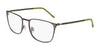 Flexon E1143 Eyeglasses | Size 54 / Matte Gunmetal/Kelp