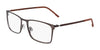 Flexon E1144 Eyeglasses | Size 54 / Matte Gunmetall/Sepia