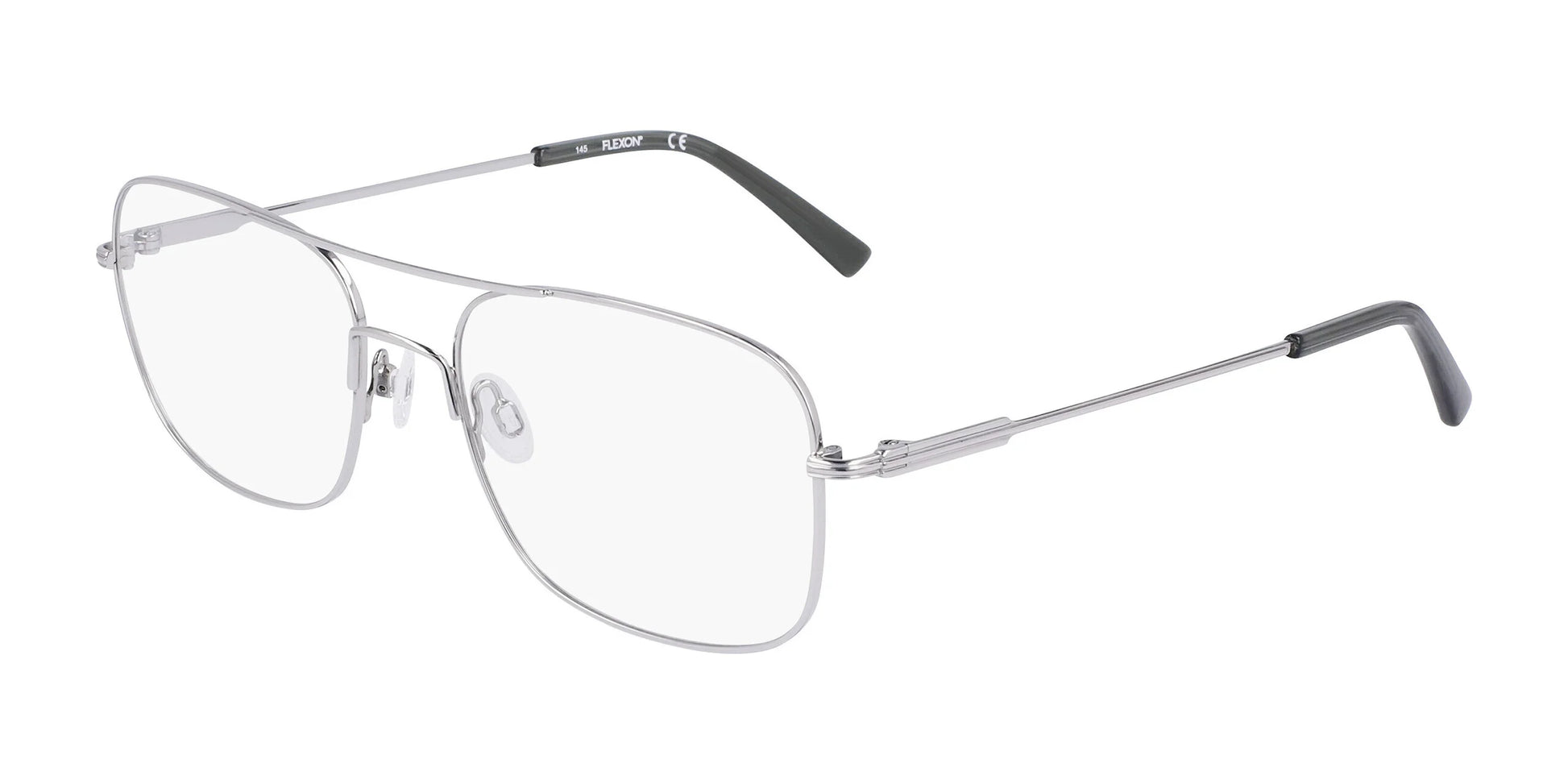 Flexon H6060 Eyeglasses Shiny Silver