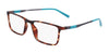 Flexon EP8018 Eyeglasses | Size 56 / Matte Dark Tortoise