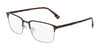 Flexon E1128 Eyeglasses | Size 54 / Matte Dark Oak