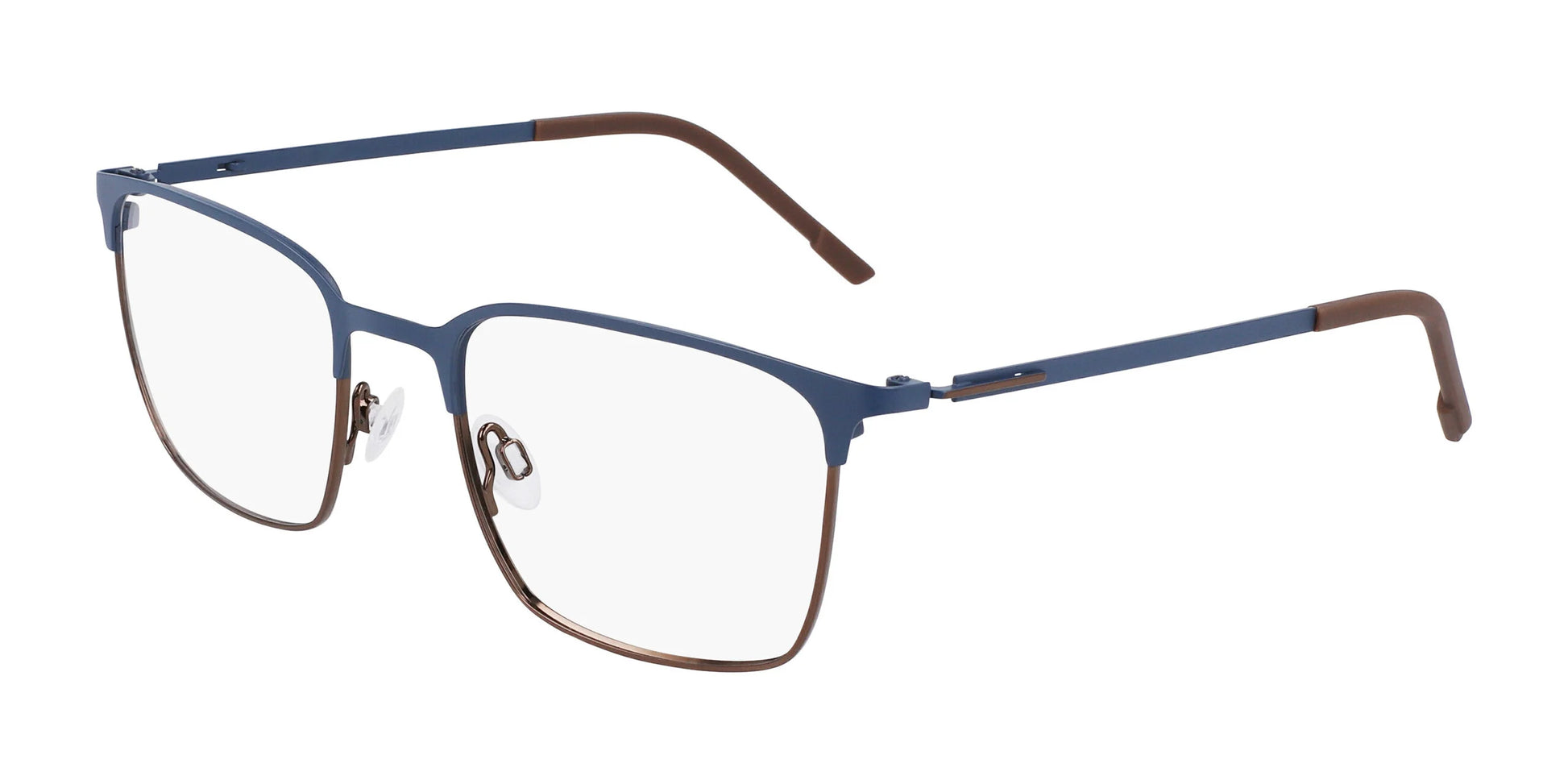 Flexon E1140 Eyeglasses Matte Blue Stargazer / Coffee