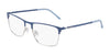 Flexon E1141 Eyeglasses | Size 56 / Matte Stone Blue/Silver