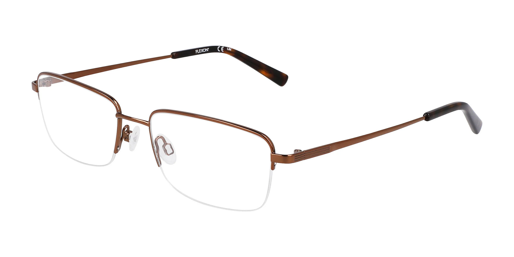 Flexon H6067 Eyeglasses Shiny Coffee