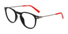 Flexon J4016 Eyeglasses | Size 46 / Black/Red