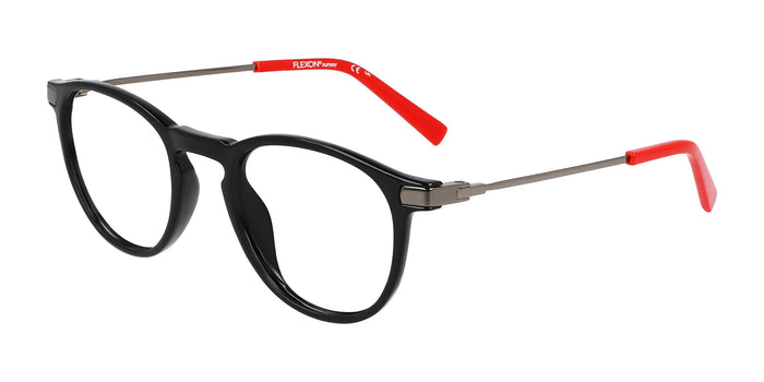Flexon J4016 Eyeglasses | Size 46 / Black / Red