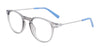 Flexon J4016 Eyeglasses | Size 46 / Grey Crystal/Purple