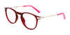 Flexon J4016 Eyeglasses | Size 46 / Deep Cherry/Hot Pink