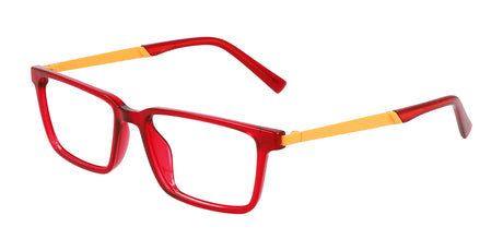 Flexon J4018 Eyeglasses Red Crystal / Orange