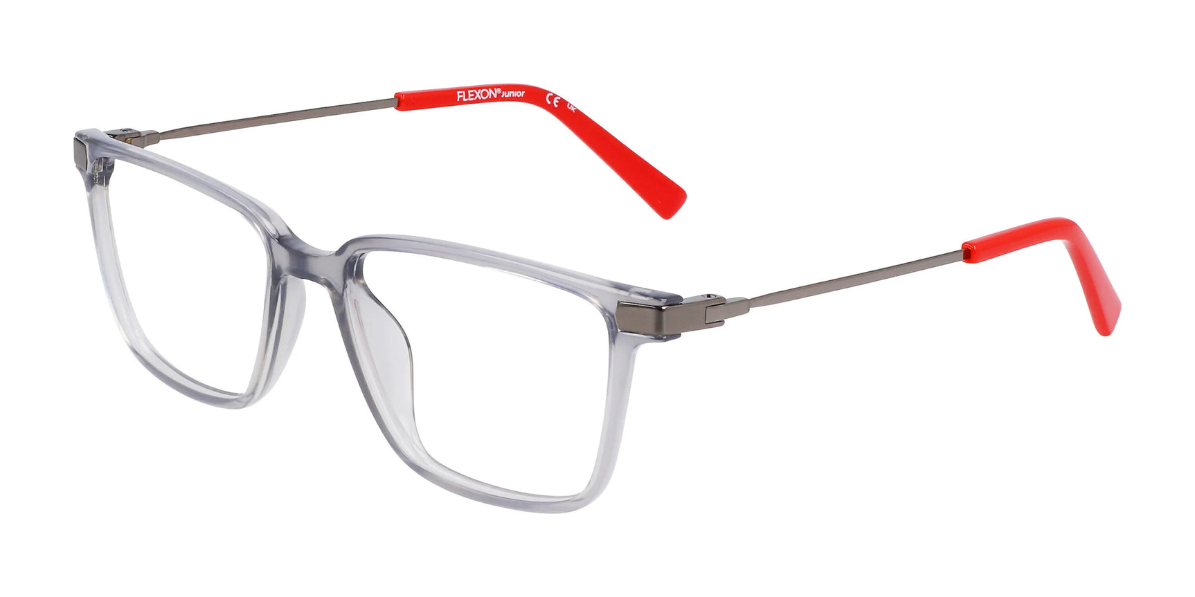 Flexon J4017 Eyeglasses Grey Crystal / Red