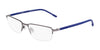 Flexon E1146 Eyeglasses | Size 54 / Satin Gunmetal/Navy
