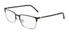 Flexon E1147 Eyeglasses | Size 55 / Matte Black/Gunmetal