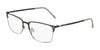 Flexon E1147 Eyeglasses | Size 55 / Matte Gunmetal/Silver