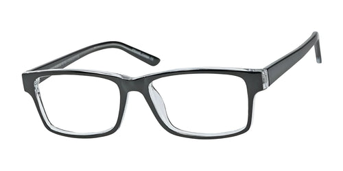 Focus Eyewear F62 Eyeglasses / Size 53 / Black/Crystal