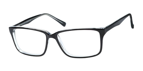 Focus Eyewear F69 Eyeglasses / Size 58 / Black/Crystal
