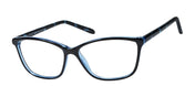 Focus Eyewear F70 Eyeglasses | Size 57 / Black / Blue